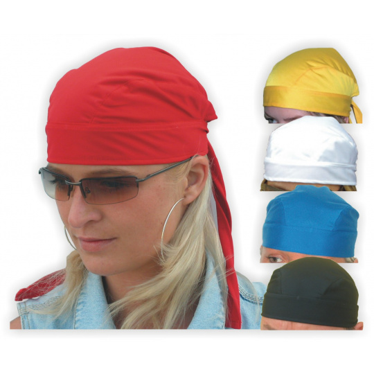 Šátek na hlavu (čepička) jednobarevný