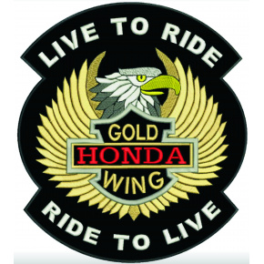 nášivka Live to ride Honda GoldWing