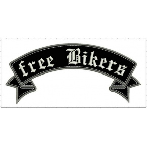nášivka nápis free Bikers horní