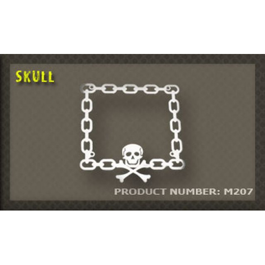 rámeček na SPZ 07 Skull