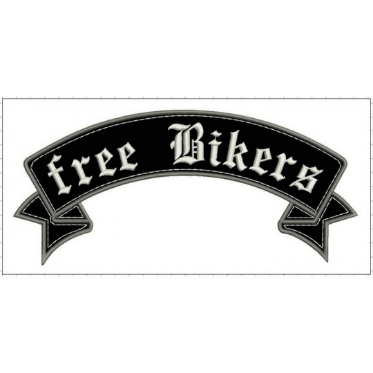 nášivka nápis free Bikers horní